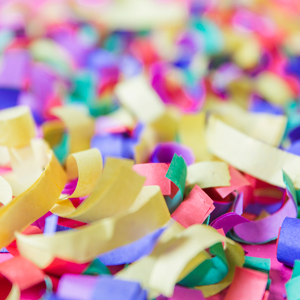 Serpentines, Festa, Confeti