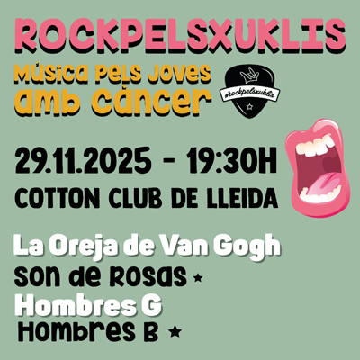 Concert solidari RockpelsXuklis, Lleida, 2025 Concert solidari RockpelsXuklis, Lleida, 2025