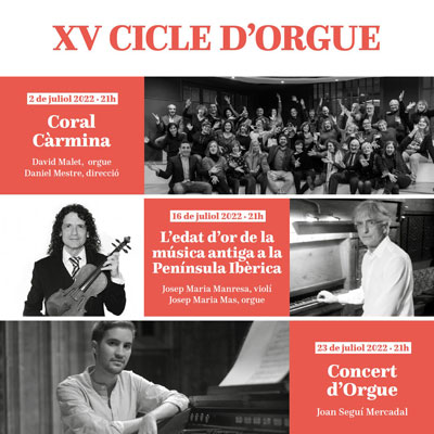 XV Cicle d'Orgue - La Sénia 2022