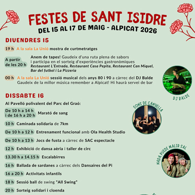 Festes de Sant Isidre a Alpicat, 2026