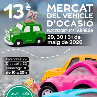 13è Mercat del Vehicle d'Ocasió de Tàrrega, 2026