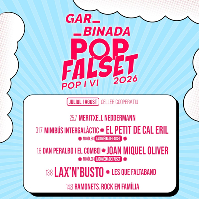 Garbinada Pop, Falset, 2026