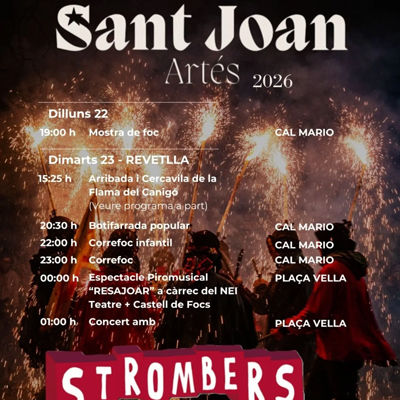 Revetlla de Sant Joan a Artés, 2026