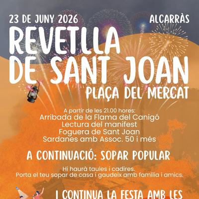 Revetlla de Sant Joan a Alcarràs, 2026