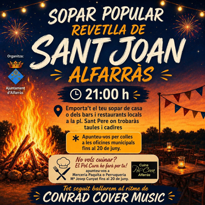 Revetlla de Sant Joan a Alfarràs, 2026