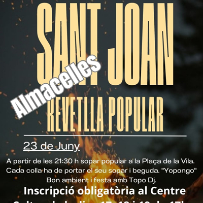Revetlla de Sant Joan a Almacelles, 2026