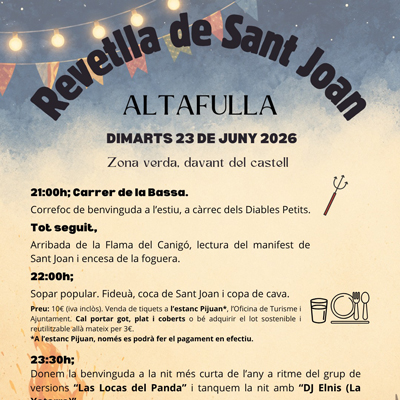 Revetlla de Sant Joan d'Altafulla, 2026