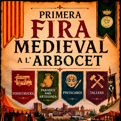 Fira Medieval a l'Arbocet, Vilanova d'Escornalbou, 2026