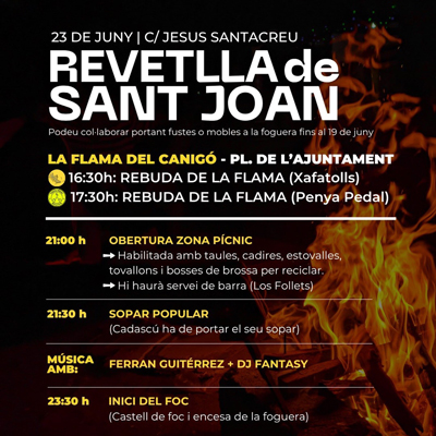 Revetlla de Sant Joan a Artesa de Segre, 2026