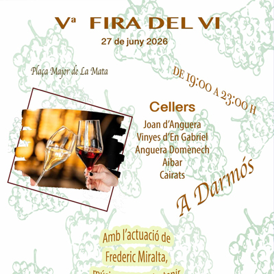 V Fira del vi - Darmós 2026