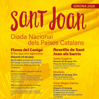 Sant Joan als barris de Girona, 2026