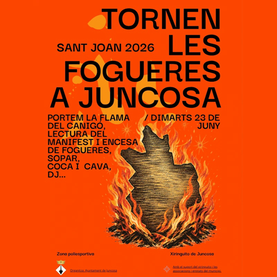 Revetlla de Sant Joan a Juncosa, 2026