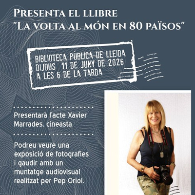 Presentació del llibre 'La volta al món en 80 països', lleida, 2026