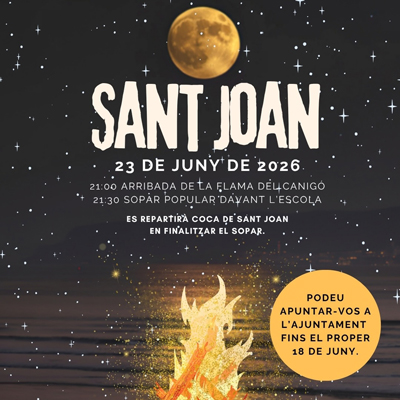 Revetlla de Sant Joan a Menàrguens, 2026