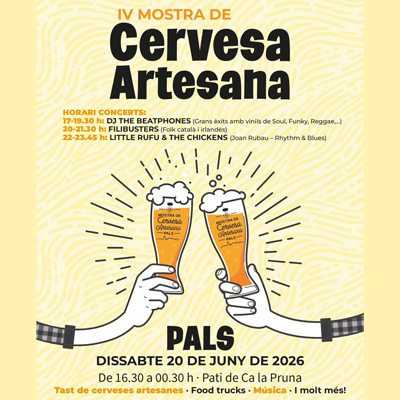 Mostra de Cervesa Artesana - Pals 2026