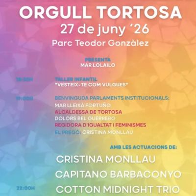 Orgull Tortosa, Orgull Tortosa 2026, 2026, 