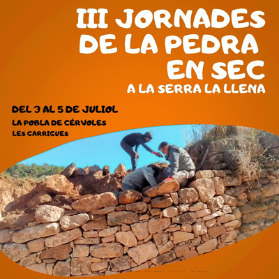 Jornades de la pedra en sec a la Serra de la Llena, la Pobla de Cérvoles, 2026