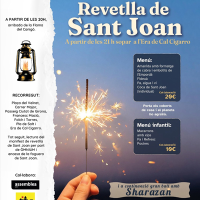 Revetlla de Sant Joan a Salt, 2026