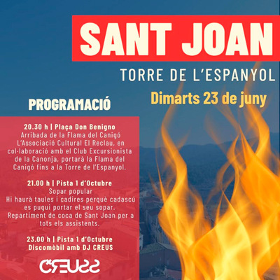 Sant Joan - la Torre de l'Espanyol 2026