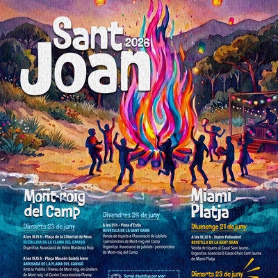 Revetlla de Sant Joan a Mont-roig i Miami Platja, 2026 Revetlla de Sant Joan a Mont-roig i Miami Platja, 2026