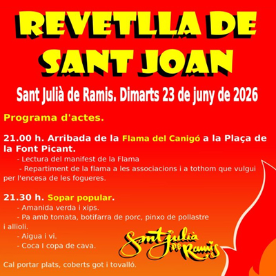 Revetlla de Sant Joan a Sant Julià de Ramis, 2026