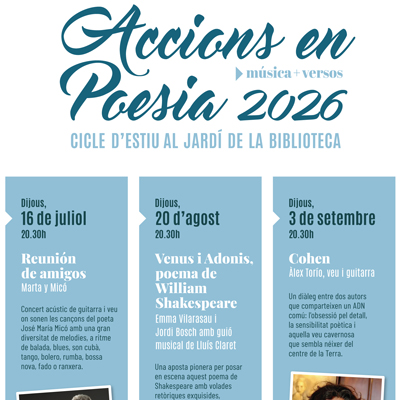 Cicle 'Accions en poesia', Vila-seca, 2026