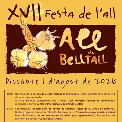 Festa de l'All de Belltall, Passanant i Belltall, 2026
