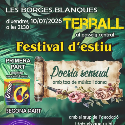 Festival d'estiu al Terrall, Les Borges Blanques, 2026
