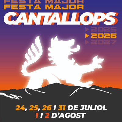 Festa Major de Cantallops, 2026 Festa Major de Cantallops, 2026