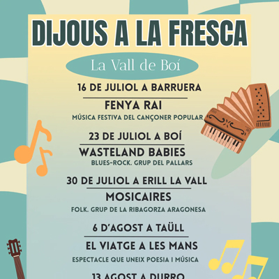 Dijous a la Fresca a la Vall de Boí, 2026