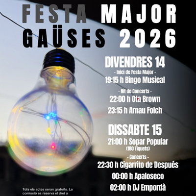 Festa Major - Gaüses 2026