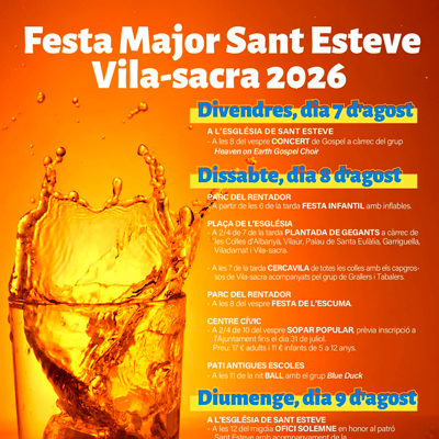 Festa Major - Vila-sacra 2026