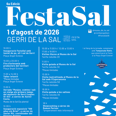 6a FestaSal, Gerri de la Sal, Baix Pallars, Pallars Sobirà, 2026 6a FestaSal, Gerri de la Sal, Baix Pallars, Pallars Sobirà, 2026