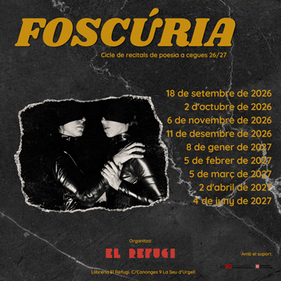 Foscúria. Poesia a cegues, Llibreria El Refugi, La Seu d'Urgell, 2026