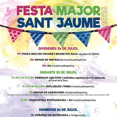 Festa Major dels Garidells, 2026