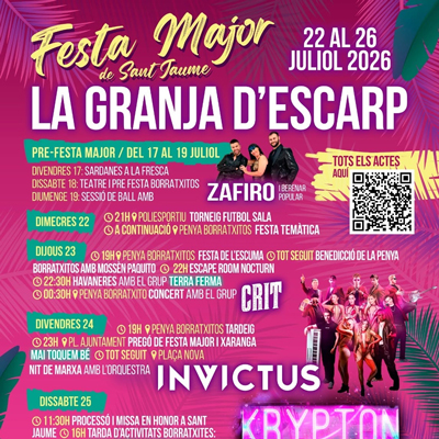 Festa Major de La Granja d'Escarp, 2026