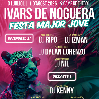 Festa Major Jove a Ivars de Noguera, 2026