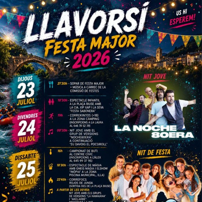 Festa Major de Llavorsí, 2026 Festa Major de Llavorsí, 2026