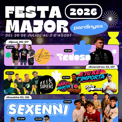 Festa Major de Pardinyes, Lleida, 2026