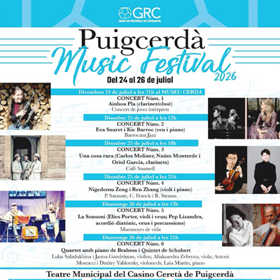 Puigcerdà Music Festival, 2026