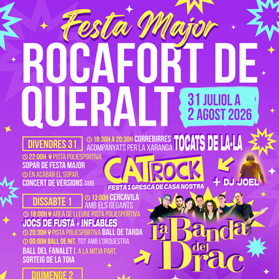 Festa Major de Rocafort de Queralt, 2026