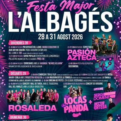 Festa Major de l'Albagés, 2026