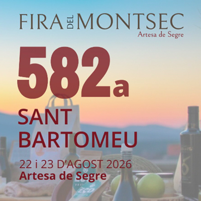 582a Fira de Sant Bartomeu d'Artesa de Segre, 2026 582a Fira de Sant Bartomeu d'Artesa de Segre, 2026