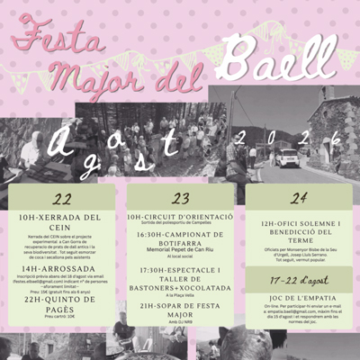 Festa Major del Baell, Campelles, 2026