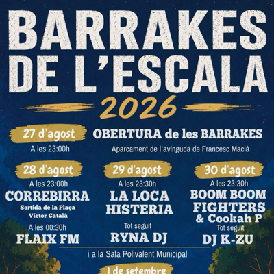 Barrakes de l'Escala, 2026