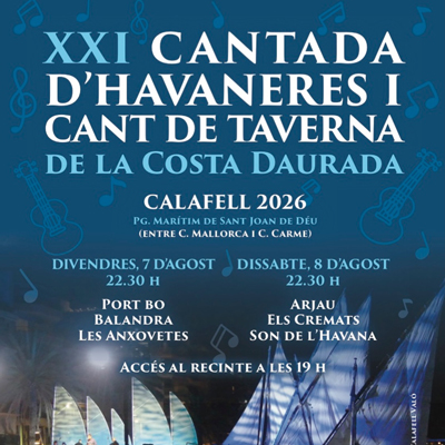 XXI Cantada d'havaneres de la Costa Daurada, Calafell, 2026