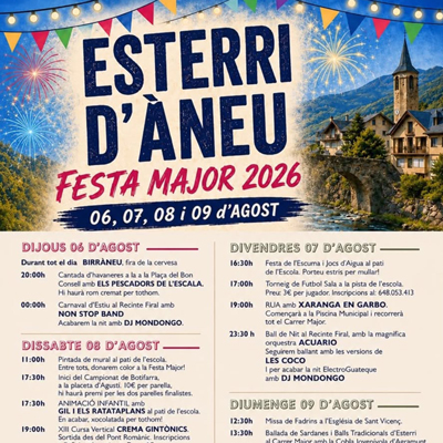Festa Major d'Esterri d'Àneu, 2026