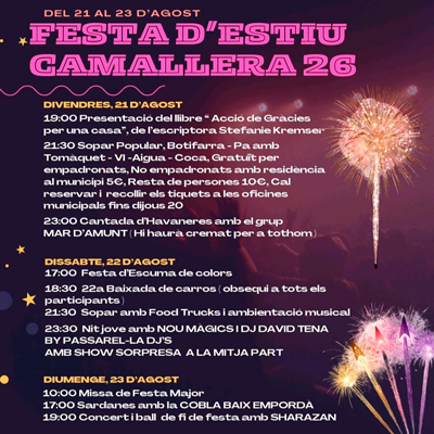 Festa Major - Camallera 2026