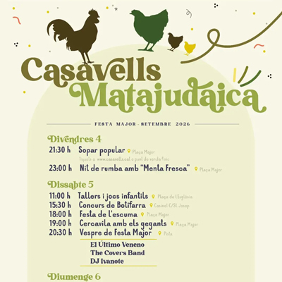 Festa Major - Casavells i Matajudaica 2026