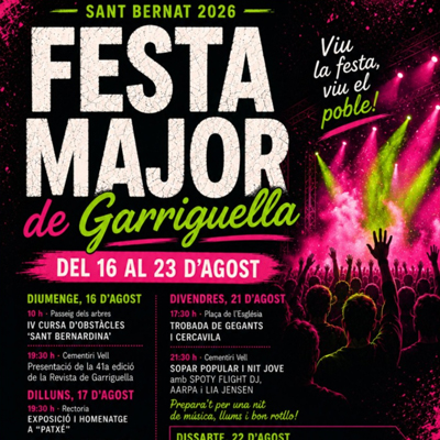 Festa Major - Garriguella 2026